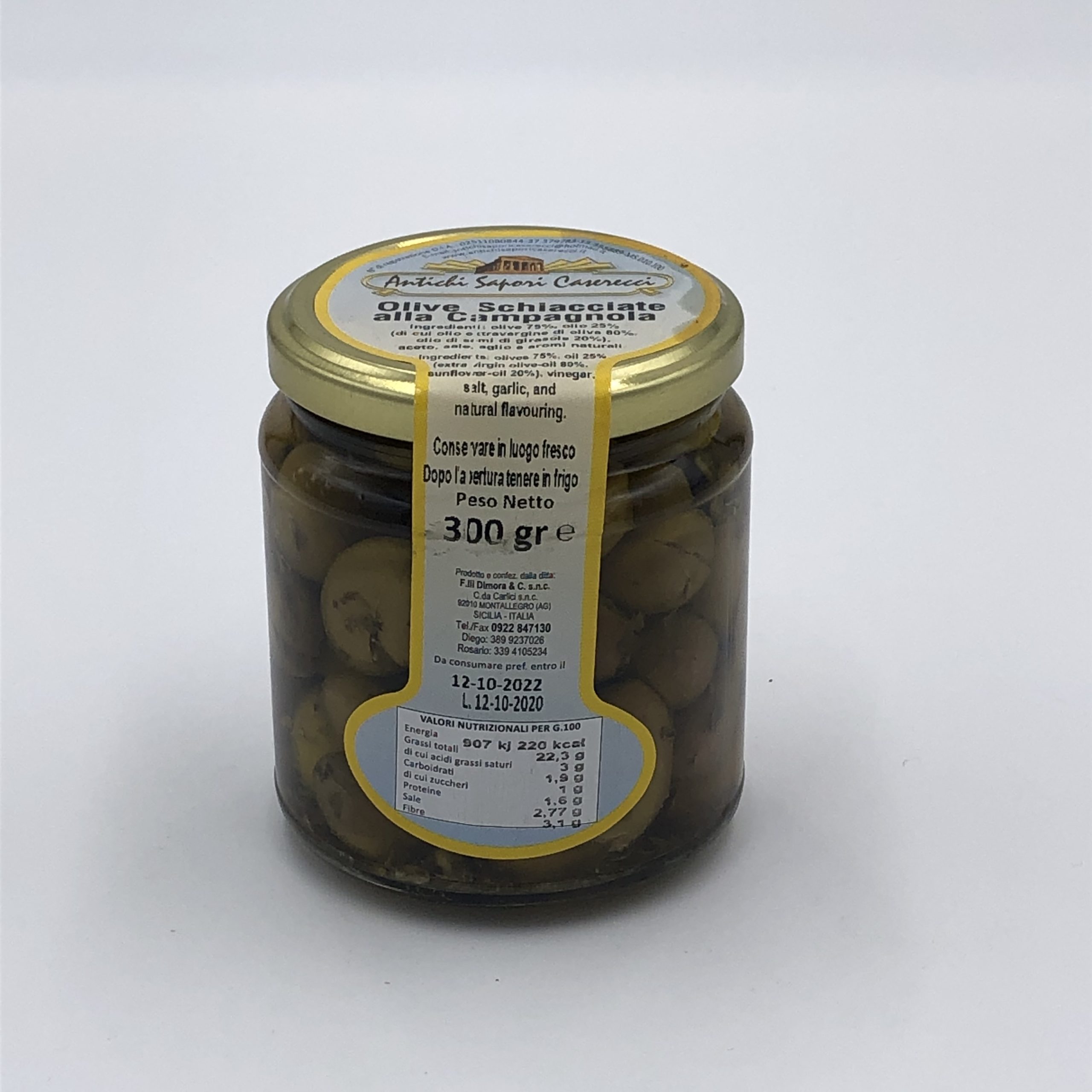 OLIVE SCHIACCIATE ALLA CAMPAGNOLA